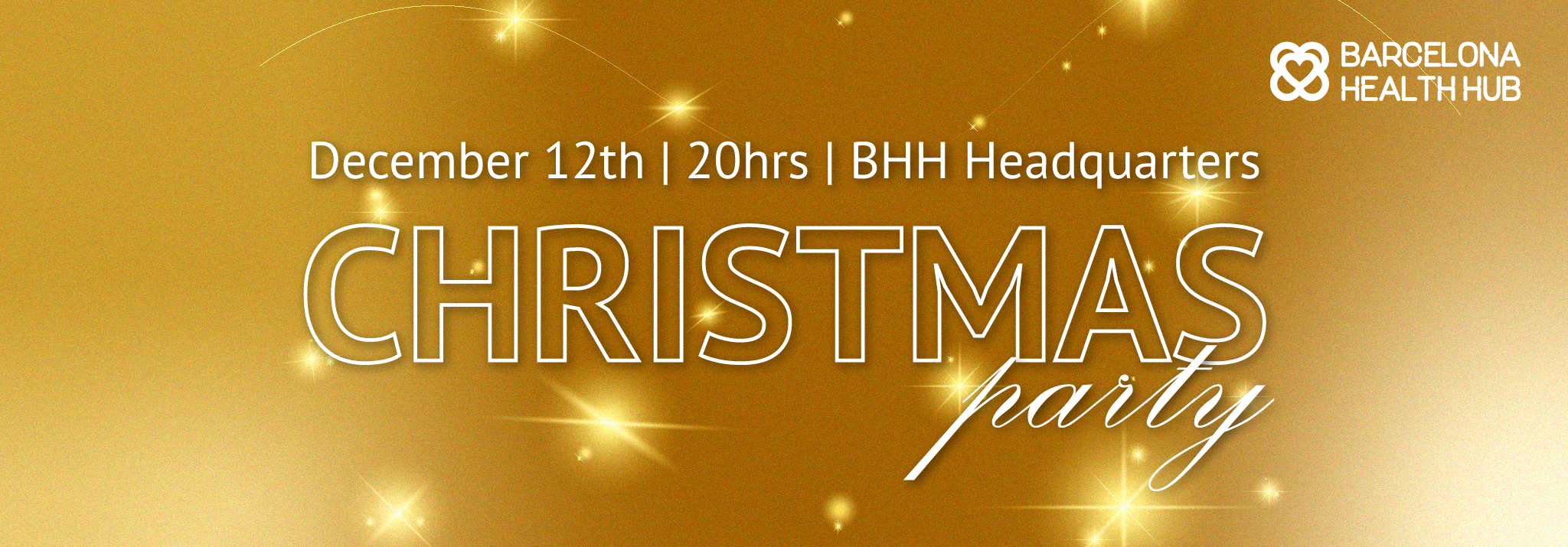 Suit up in gold for the BHH Christmas Party!