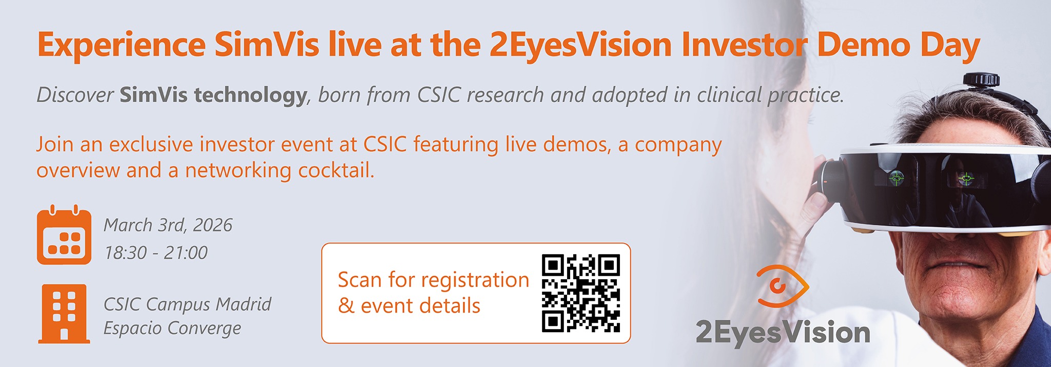 Investor Demo Day with 2EyesVision at CSIC