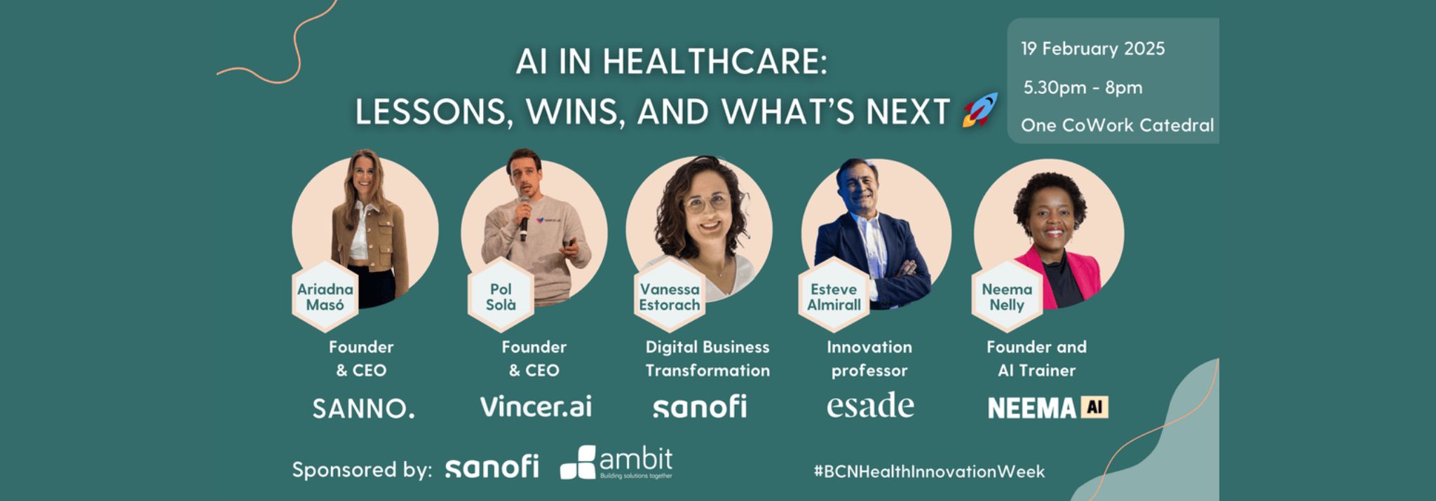 SANNO organises panel about AI in Healthcare with Sanofi and AMBIT