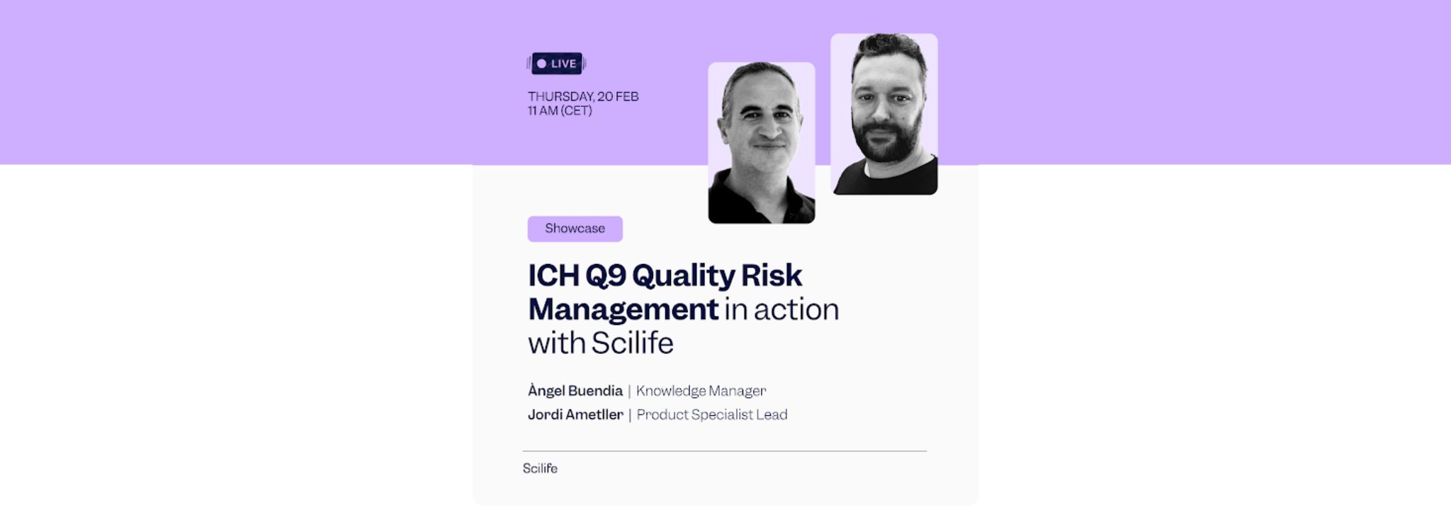 ICH Q9 Quality Risk Management in action with Scilife