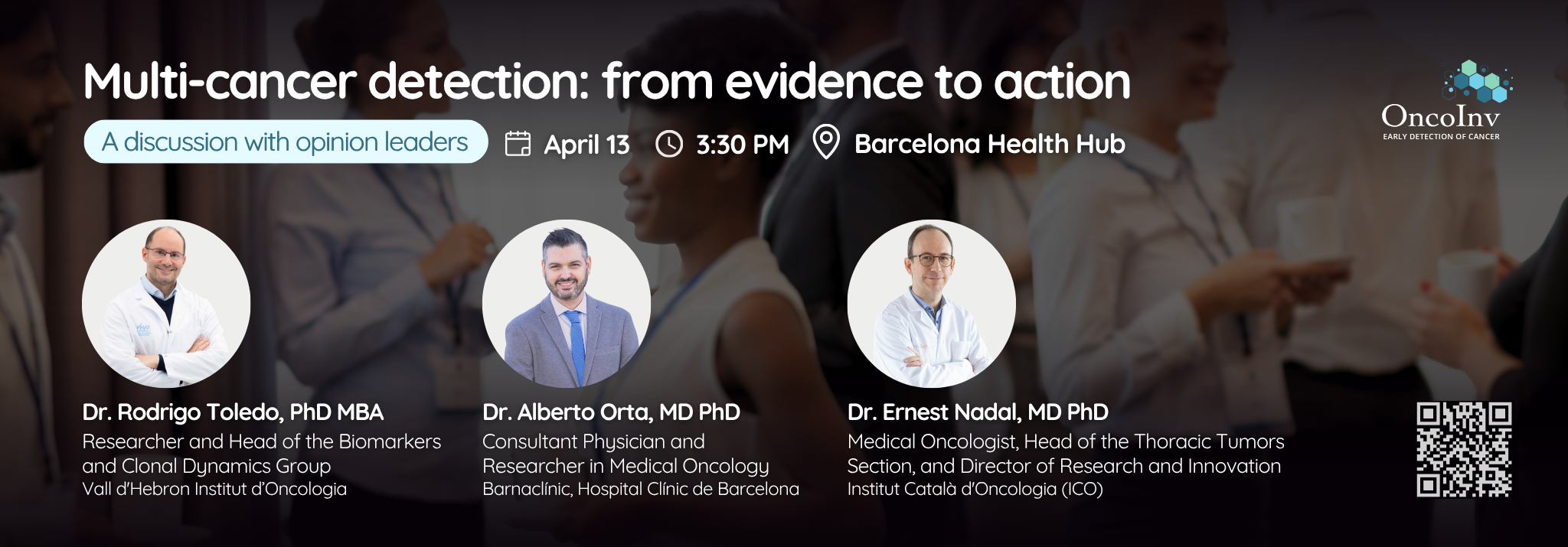 Join OncoInv for an exclusive event on multi-cancer detection at Barcelona Health Hub