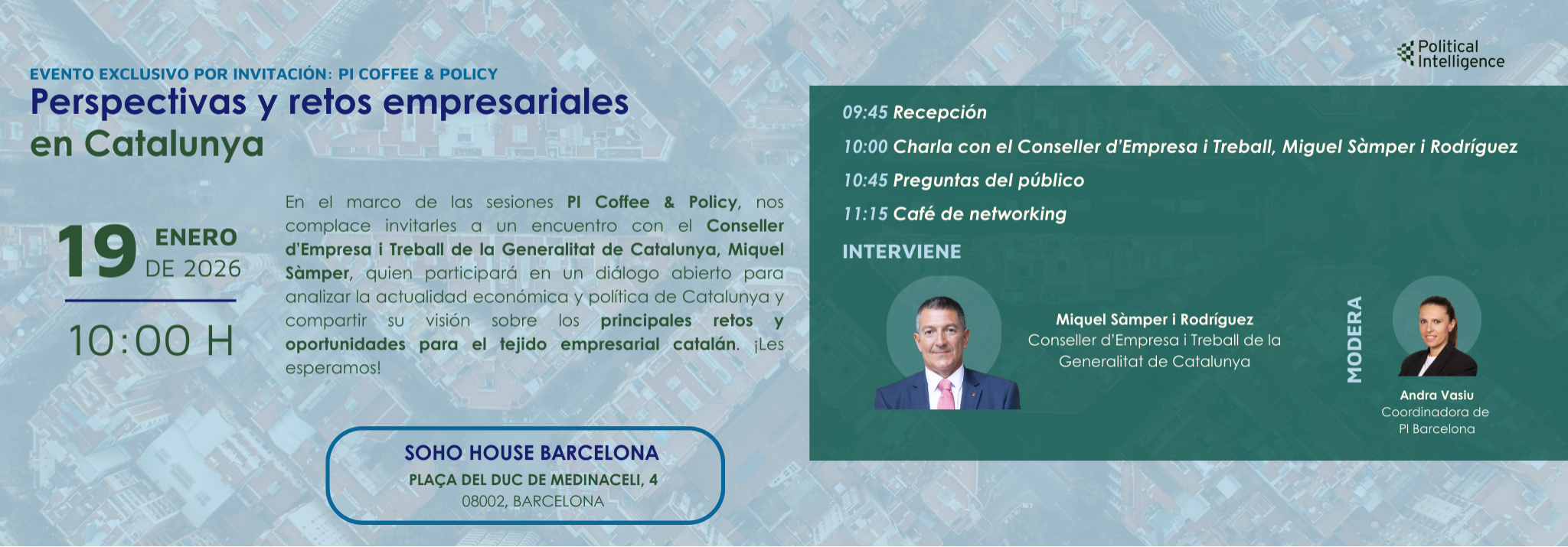 Business Outlook and Challenges in Catalonia: Exclusive PI Coffee & Policy