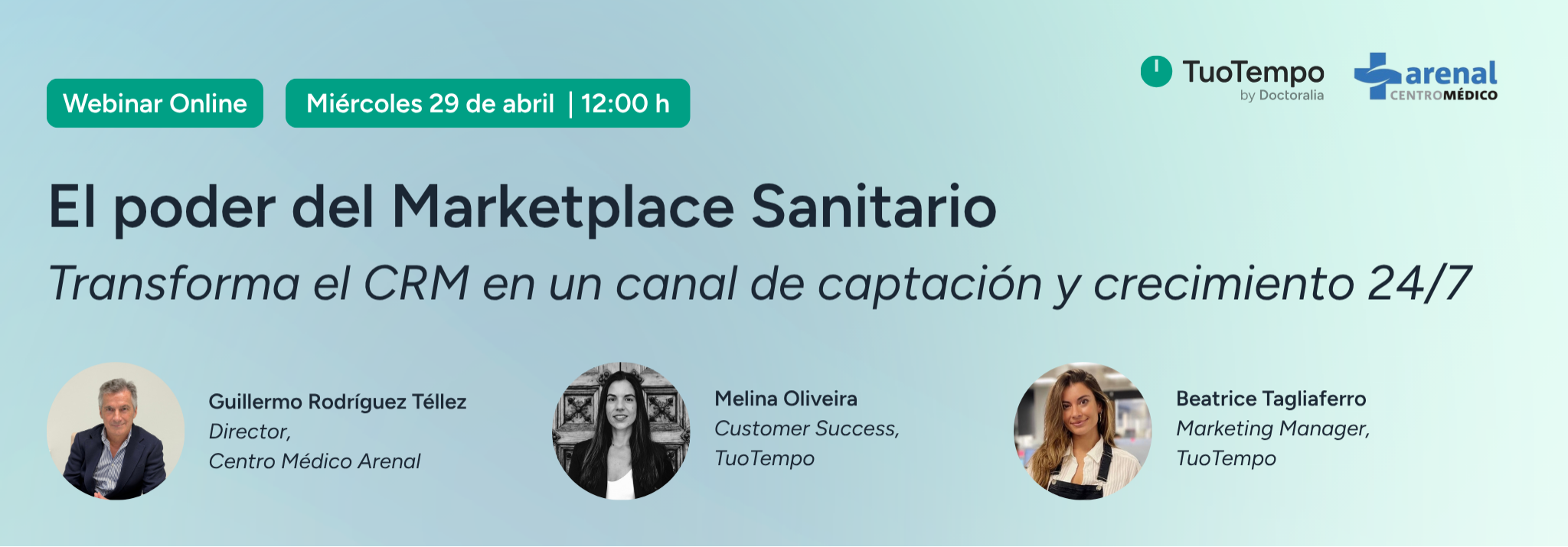 TuoTempo Webinar | The power of healthcare marketplaces: turning your CRM into a 24/7 patient acquisition and growth channel