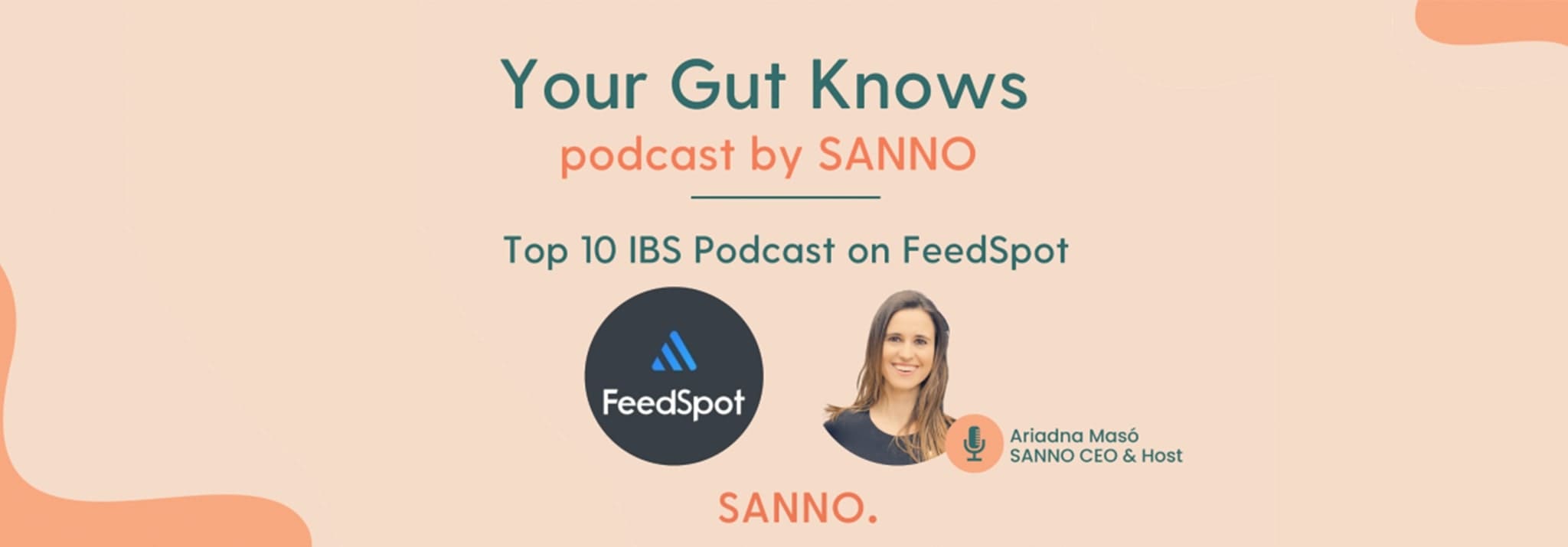 “Your Gut Knows” podcast by SANNO in top 10 IBS podcast