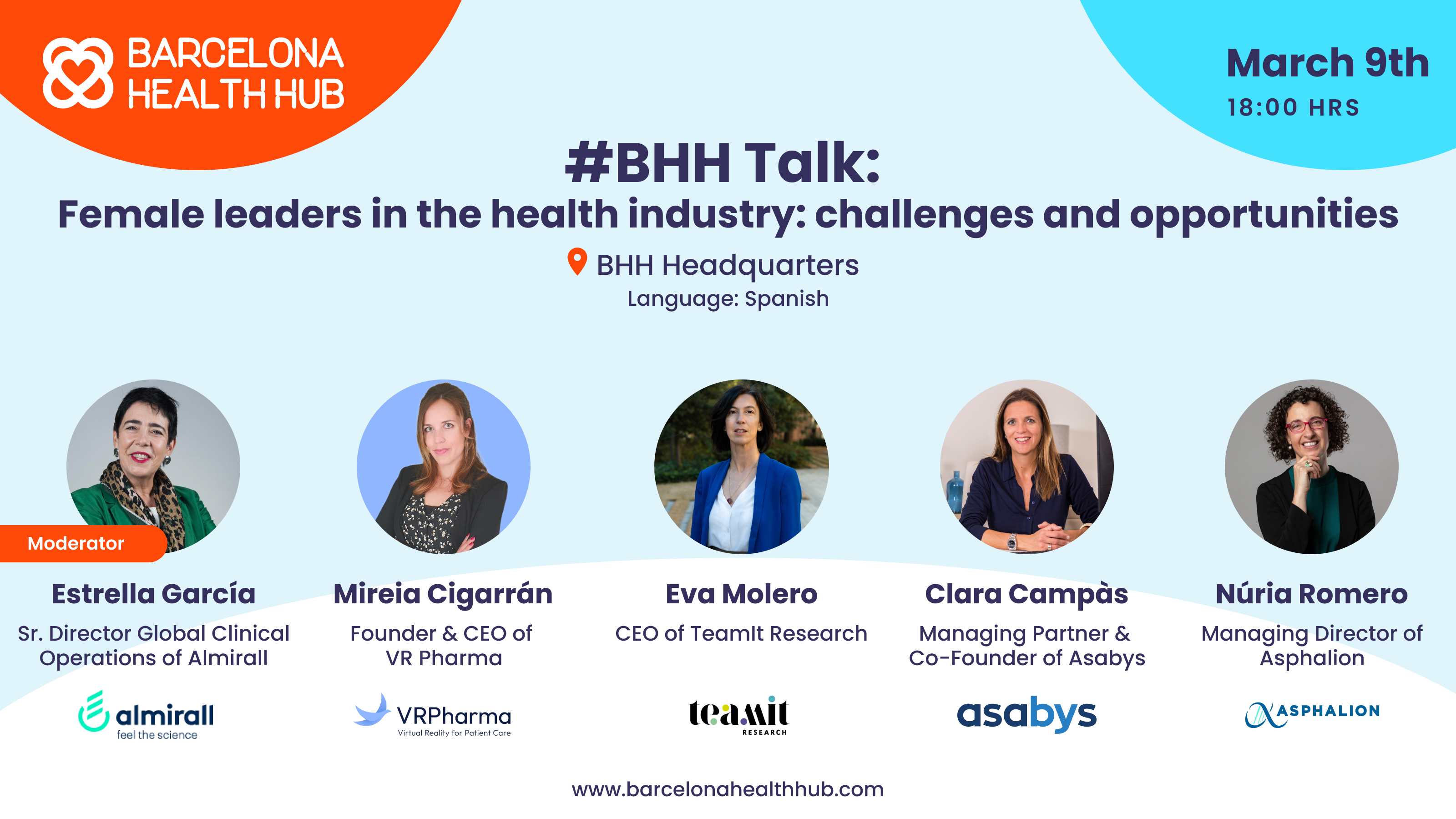 BHH Women’s Week - Join the #BHHTalk about “Female leaders in the health industry: challenges and opportunities”