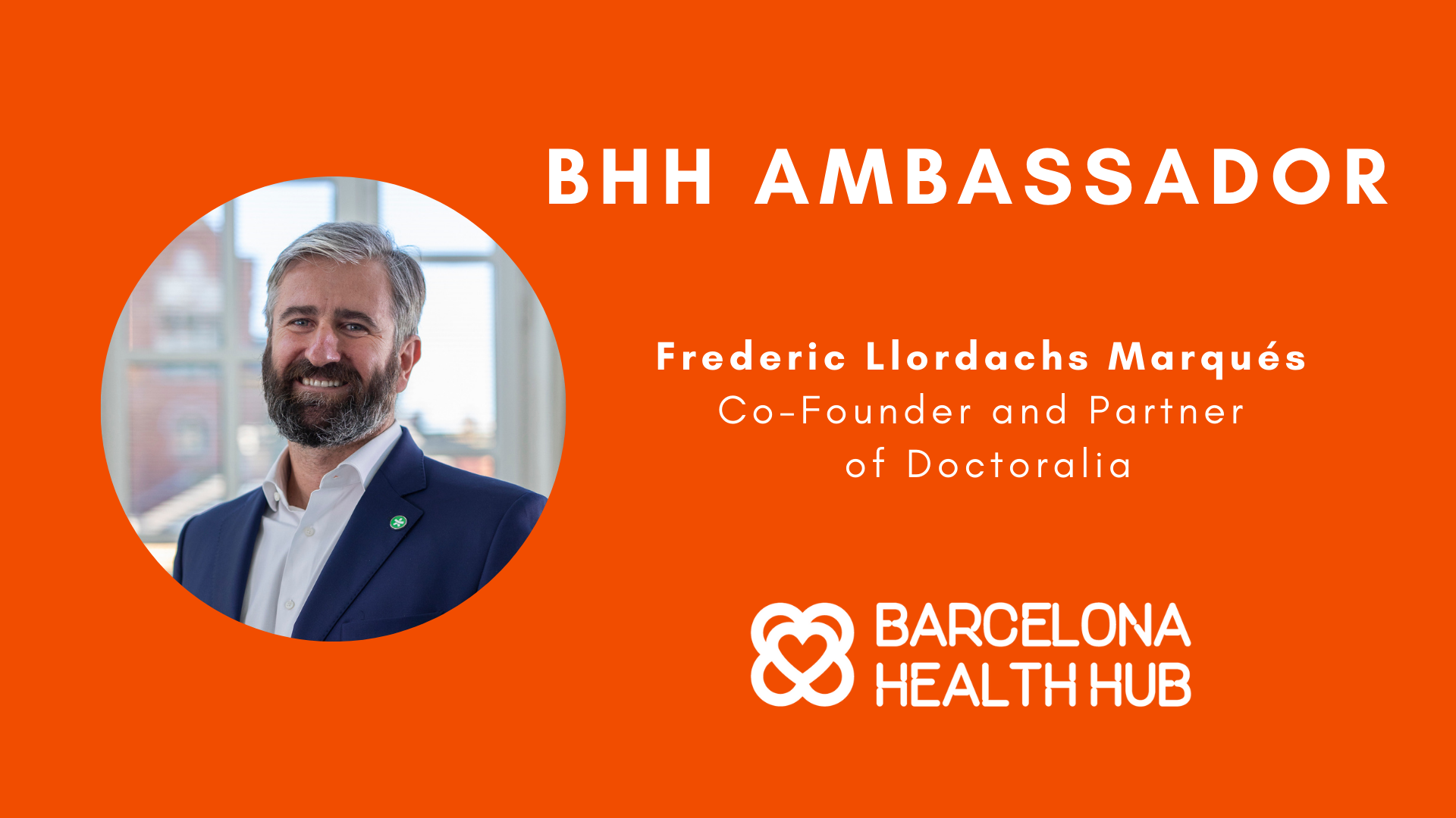 Meet the BHH Ambassadors: Frederic Llordachs Marqués