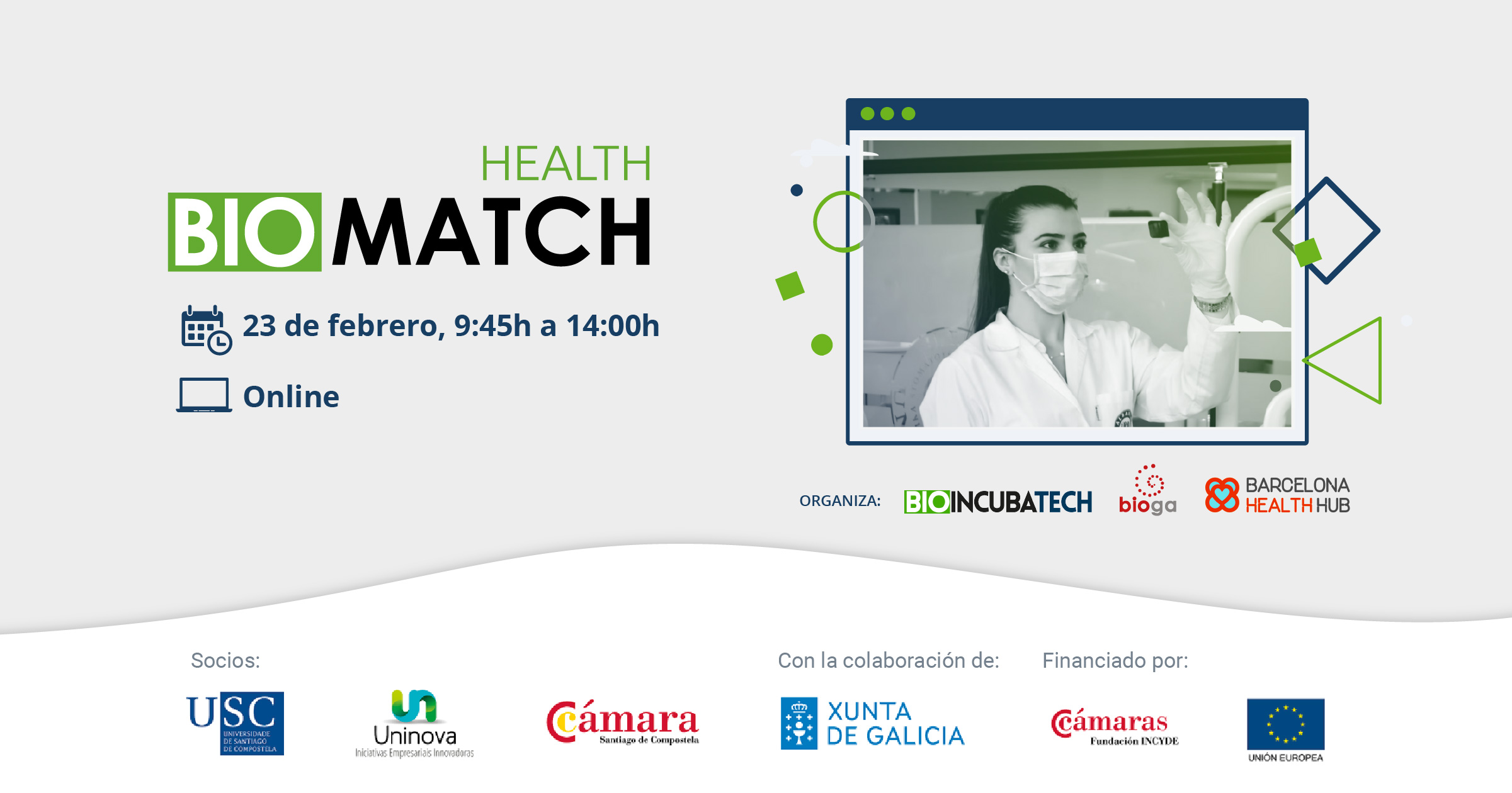 Online networking event Health BioMatch on February 23 - #BHHMembersInitiatives