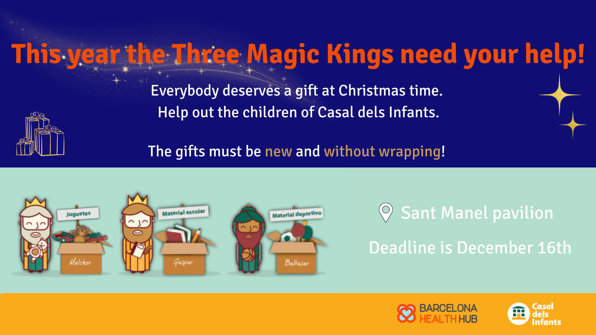 Help the children of Casal dels Infants this Christmas!