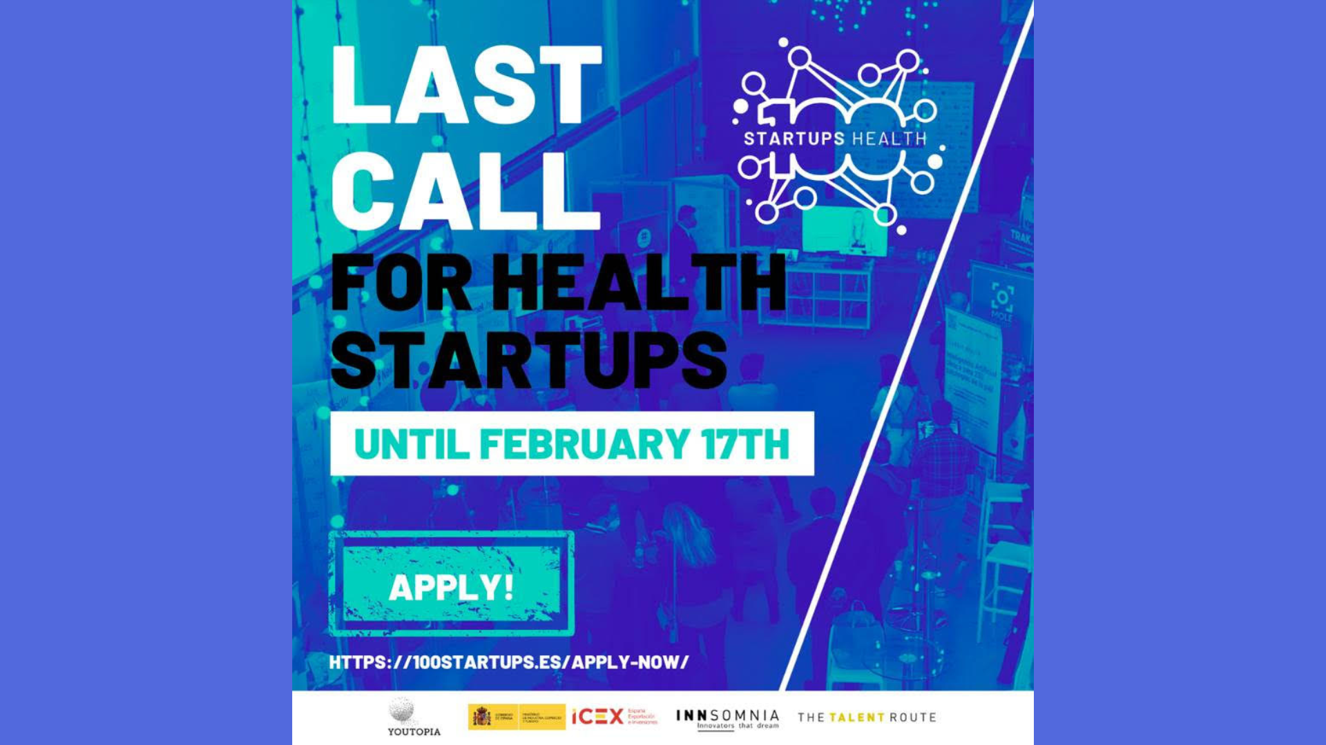 Apply now to become one of the top 100 eHealth startups