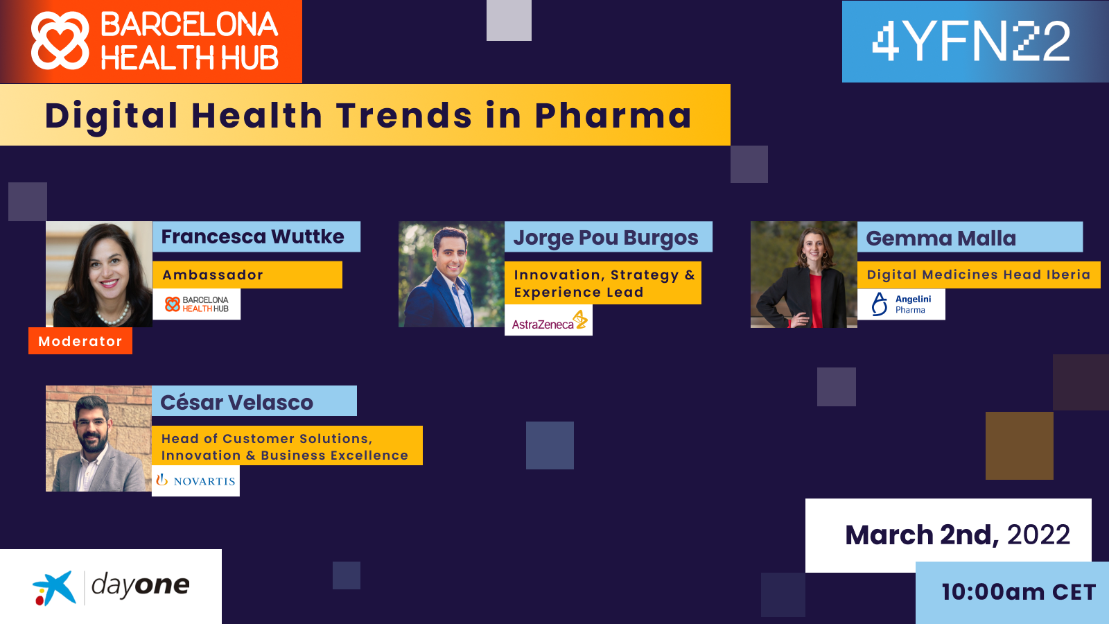 4YFN – Don’t miss the #BHHPanel about “Digital Health Trends in Pharma” on March 2nd!