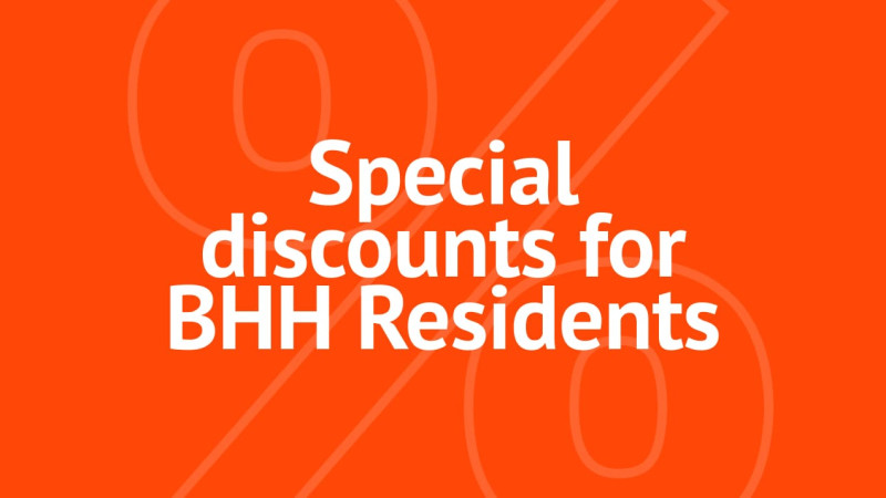 Special discounts for BHH Residents